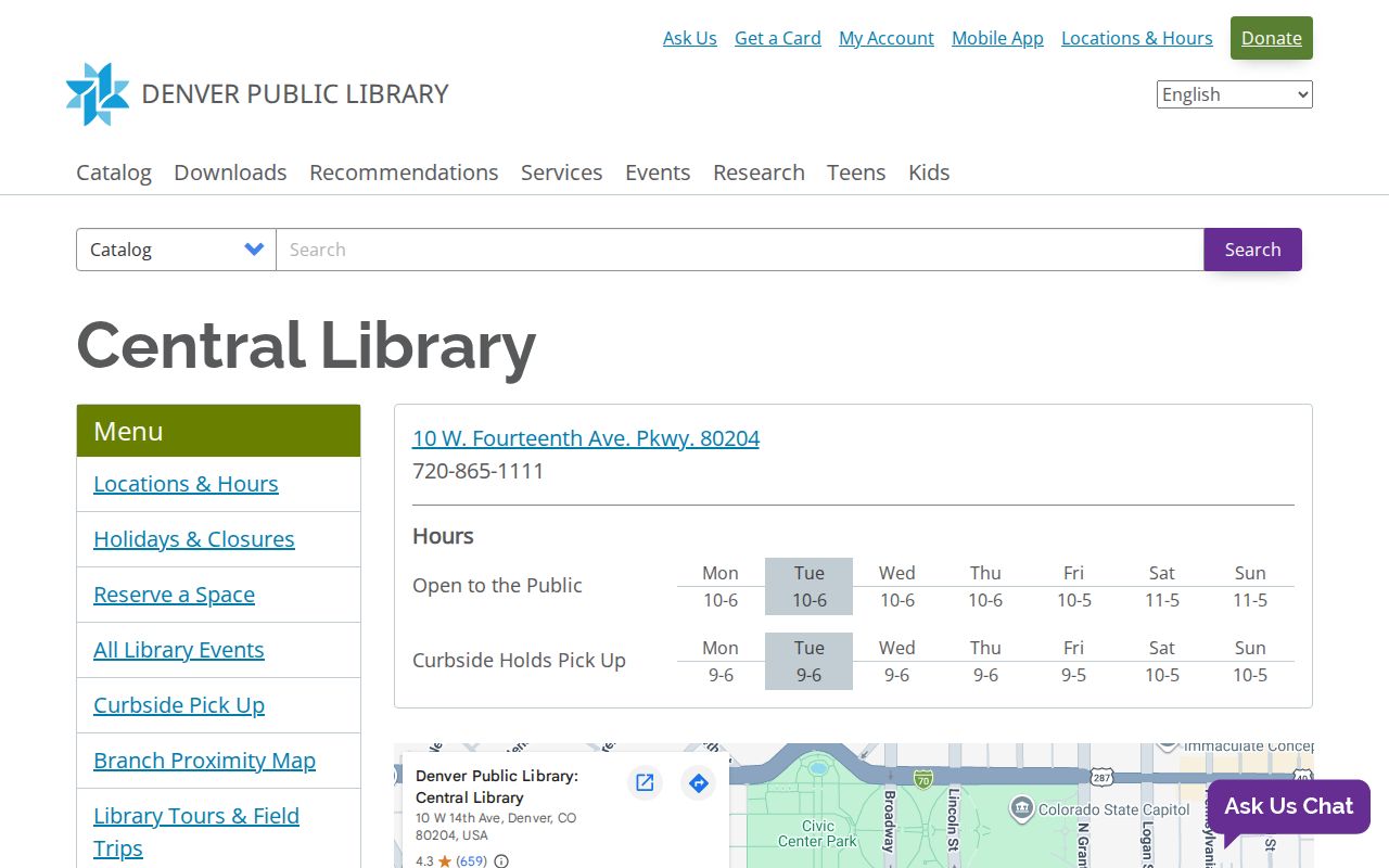 Denver city directory Central Library and Special Collections access